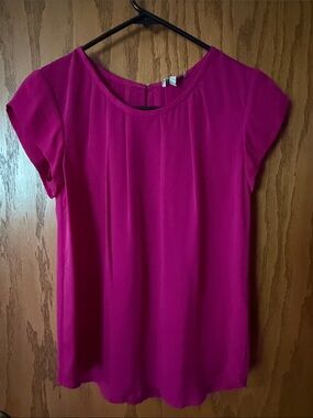 Joie Fuchsia Blouse - silk